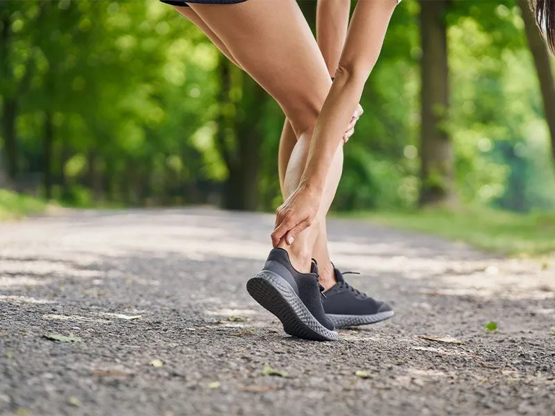 patient suffering from Achilles Tendonitis symptoms