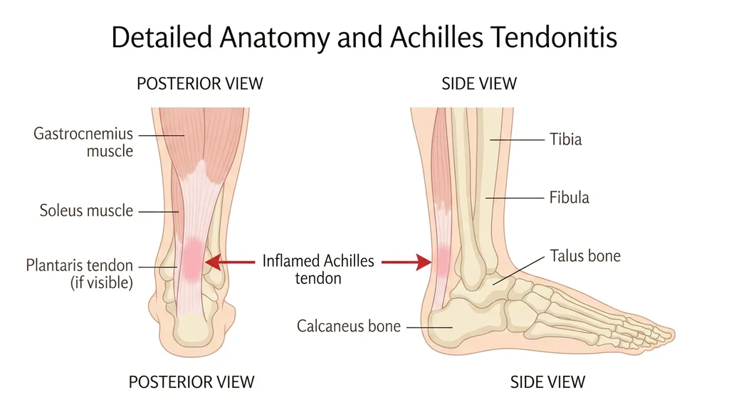Podiatrist assessing the foot and lower limb to identify factors contributing to Achilles Tendonitis
