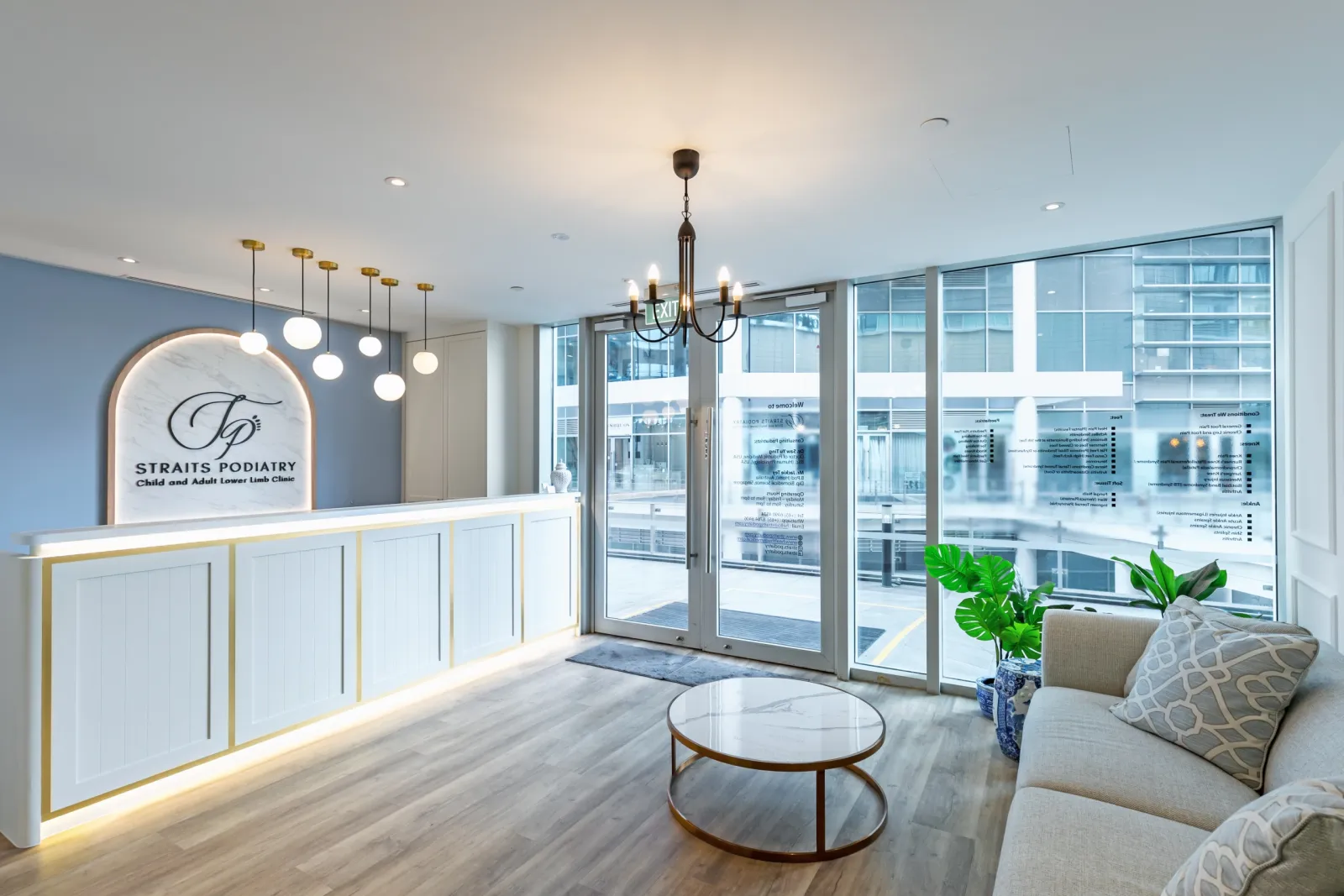 Inside the Straits Podiatry clinic at Buona Vista, one-north, Singapore