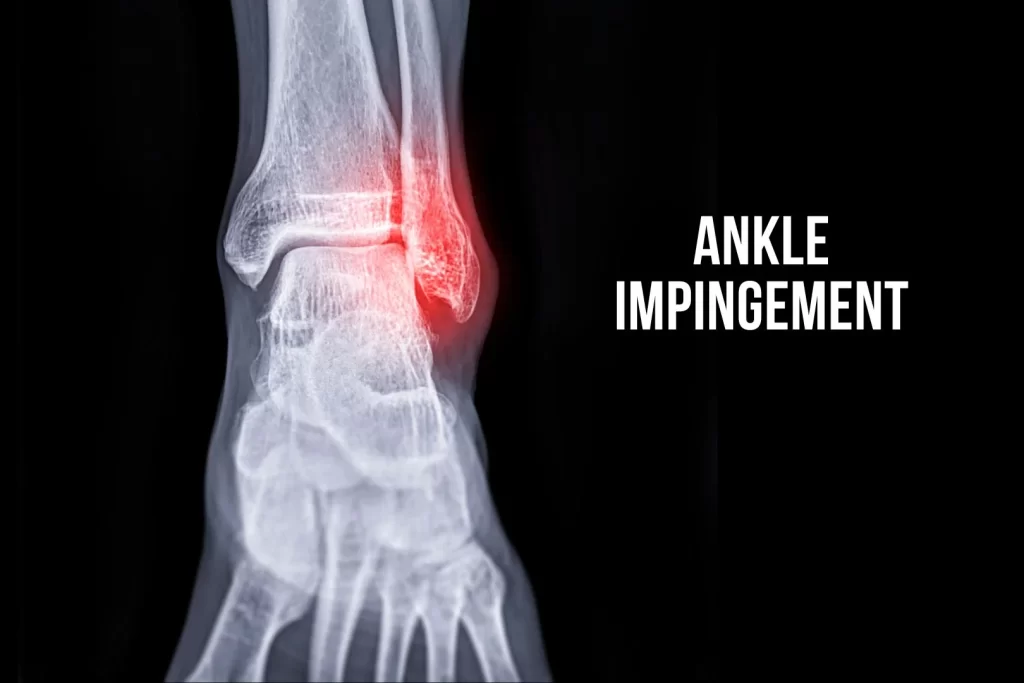 illustration of ankle impingement