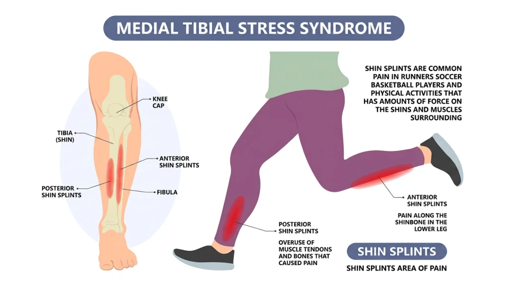 Podiatrist assessing the foot and lower limb to identify factors contributing to Shin Splints