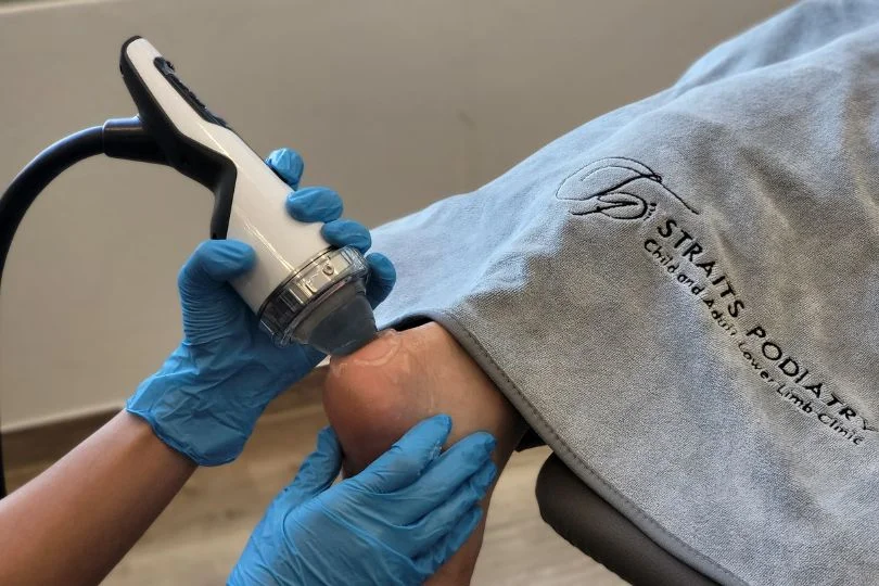 Shockwave therapy for achilles tendon tear.