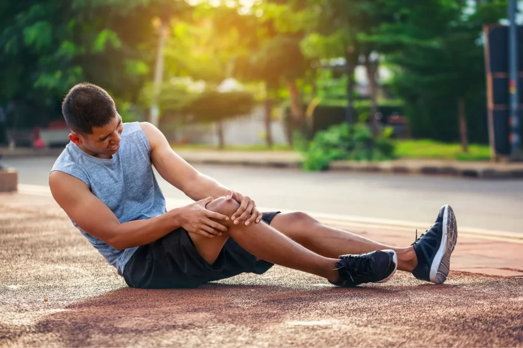 Person with lower limb tendon pain