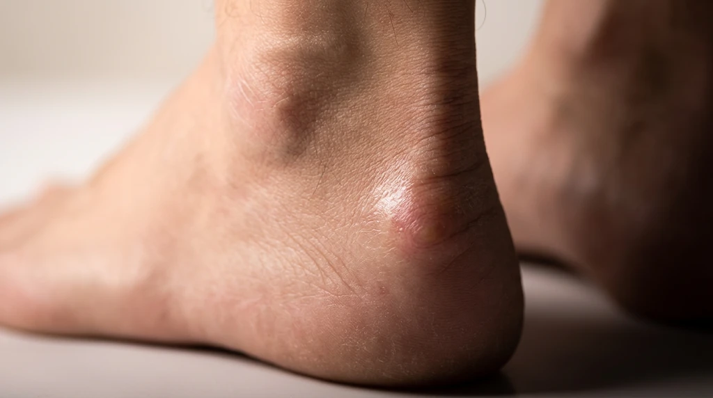 Illustration showing the affected area in Haglund's Deformity