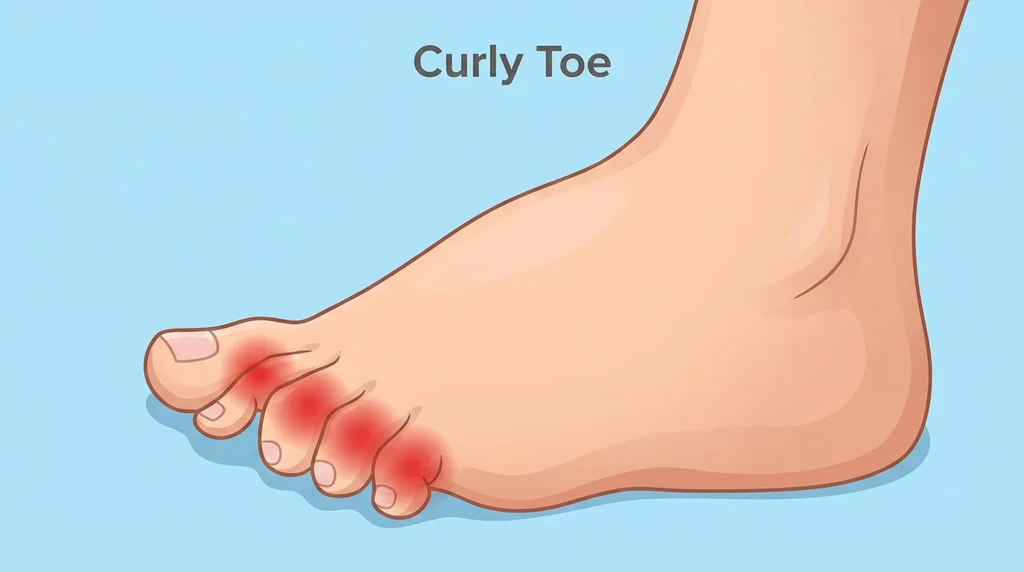Podiatrist assessing the foot and lower limb to identify factors contributing to Curly Toes