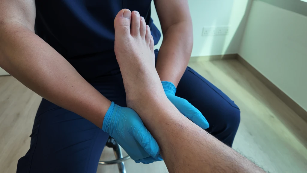 Podiatry treatment approach for High Ankle Sprain, including assessment and a tailored care plan