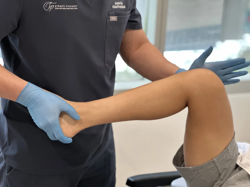 Podiatry treatment approach for Leg Pain, including assessment and a tailored care plan